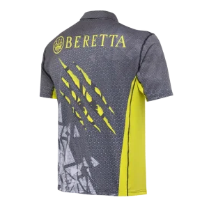 BERETTA RUSH TRIDENT POLO SHIRT GREY & WHITE - Image 2