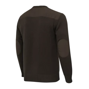 BERETTA WILTON CREW NECK TECH SWEATER BROWN BARK & MOSS - Image 2