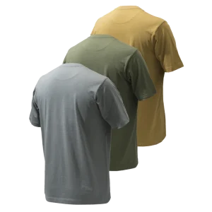 BERETTA SET OF 3 CORPORATE T-SHIRT COYOTE SMOKED PEARL GREEN - Image 2
