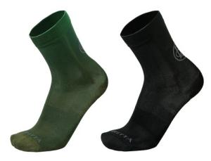 BERETTA SOCKS SHORT 1 X BLACK 1 X GREEN SHOOTING SOCKS XL